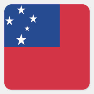 Flag of Samoa Square Sticker