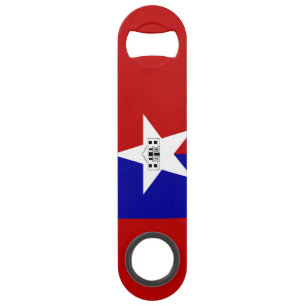 Flag of San Antonio, Texas Bar Key