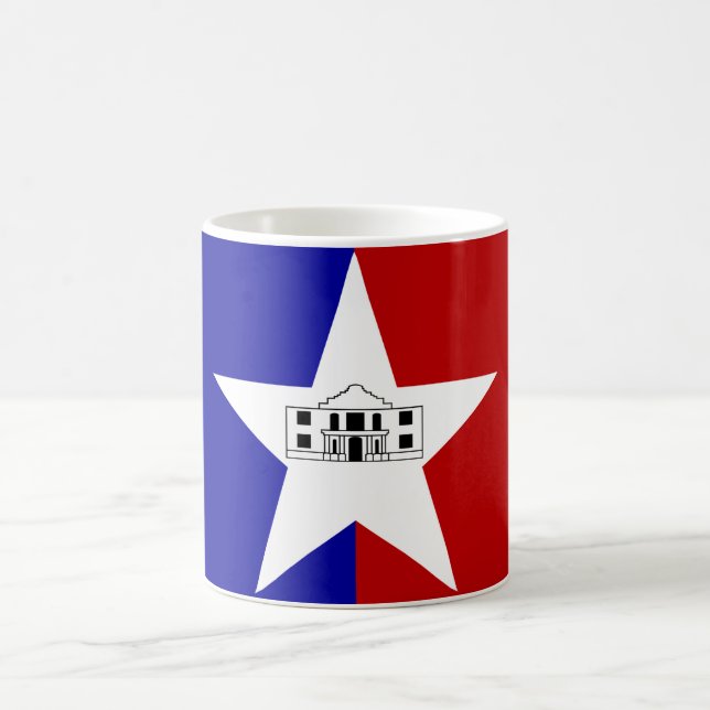 Flag of San Antonio, Texas Coffee Mug (Center)