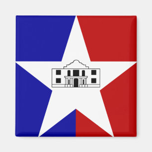Flag of San Antonio, Texas Magnet