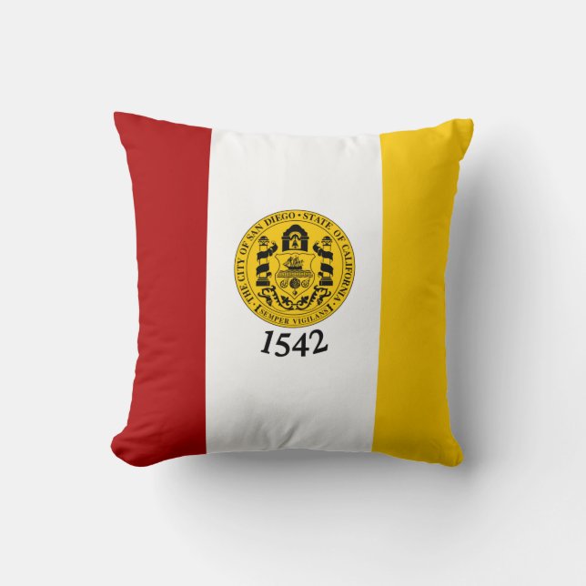Flag of San Diego, California Cushion (Front)