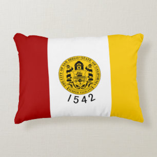 Flag of San Diego, California Decorative Cushion