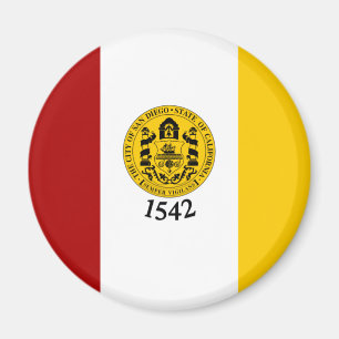 Flag of San Diego, California Magnet