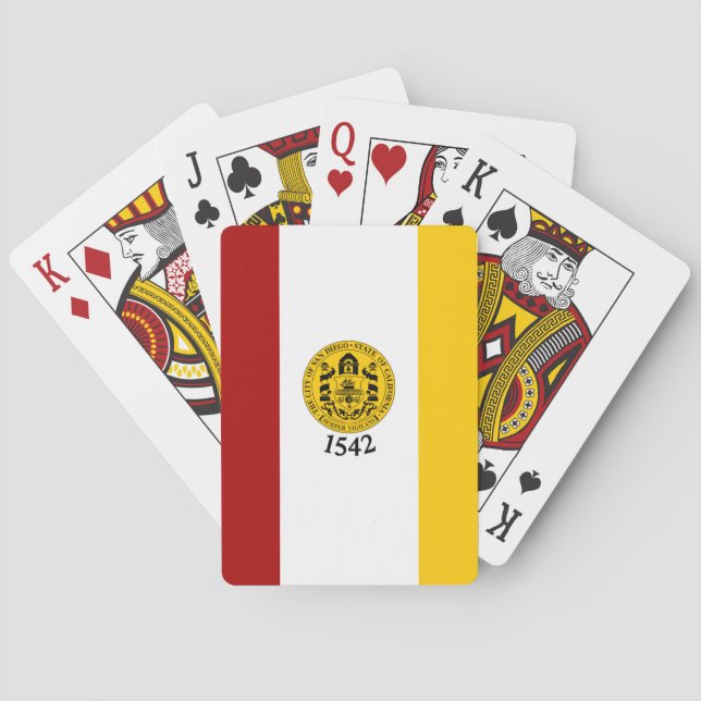 Flag of San Diego, California Playing Cards (Back)