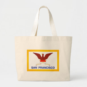 Flag of San Francisco, CA Large Tote Bag