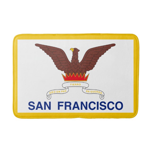 Flag of San Francisco, California Bathroom Mat (Front)