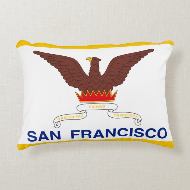 Flag of San Francisco, California Decorative Cushion (Front)