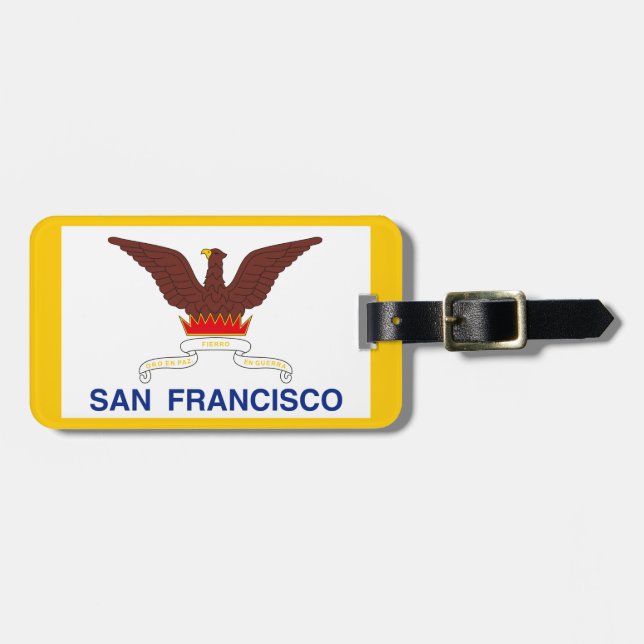 Flag of San Francisco, California Luggage Tag (Front Horizontal)
