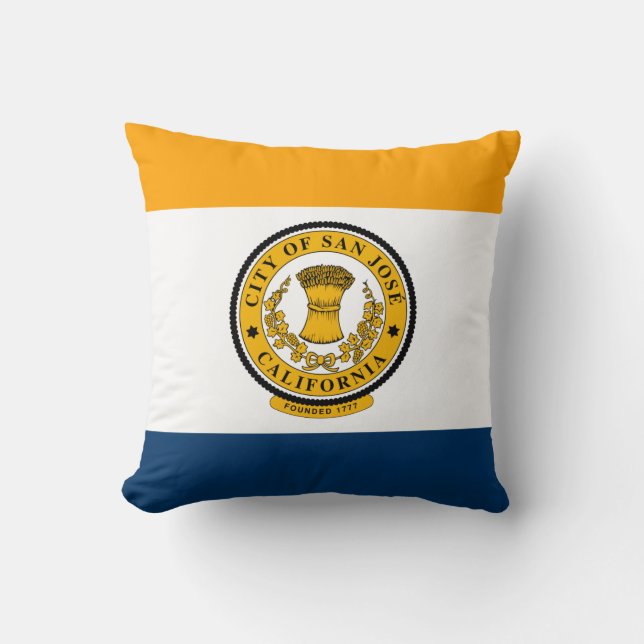 Flag of San Jose, California  Cushion (Front)
