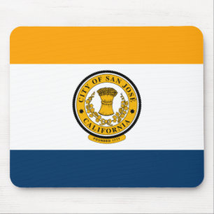 Flag of San Jose, California Mouse Mat