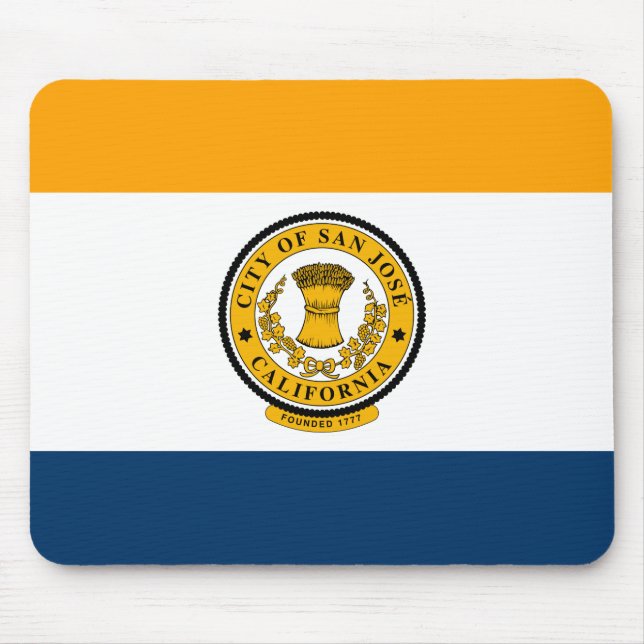Flag of San Jose, California  Mouse Mat (Front)