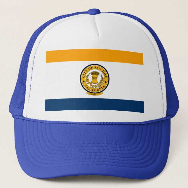 Flag of San Jose, California Trucker Hat (Front)