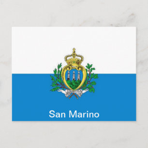 flag of San Marino Postcard