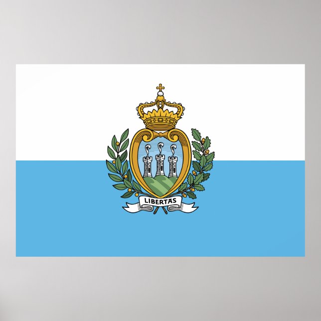 Flag of San Marino Poster (Front)