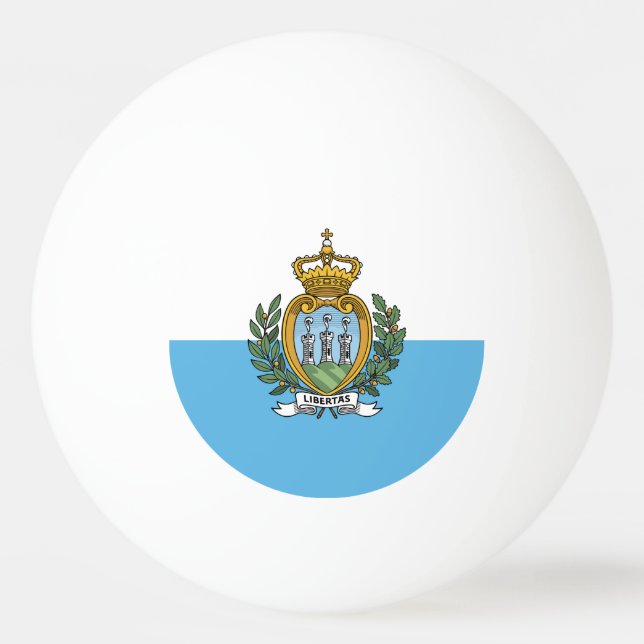 Flag of San Marino / Sammarinese flag Ping Pong Ball (Front)