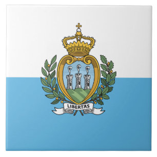Flag of San Marino Tile