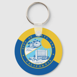 Flag of Santa Ana, California Key Ring