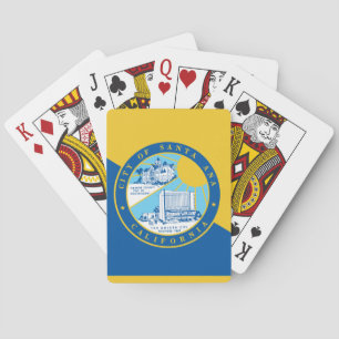 Flag of Santa Ana, California Playing Cards