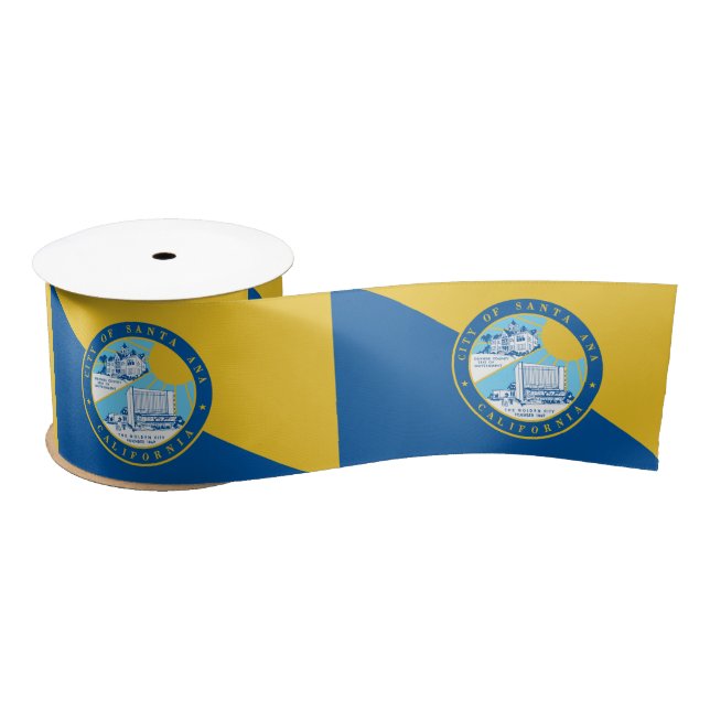 Flag of Santa Ana, California Satin Ribbon (Spool)