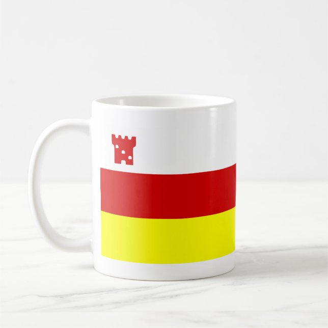 Flag of Santa Barbara, California Coffee Mug (Left)