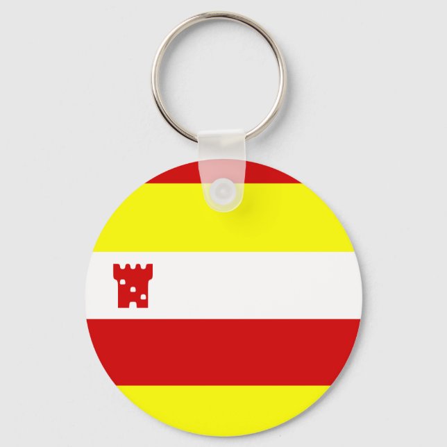 Flag of Santa Barbara, California Keychain (Front)