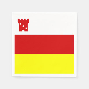 Flag of Santa Barbara, California Paper Napkins