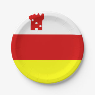 Flag of Santa Barbara, California Paper Plates