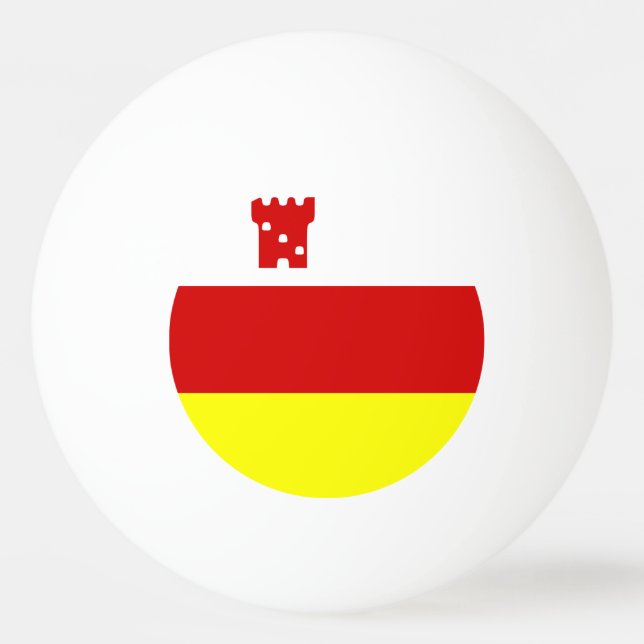 Flag of Santa Barbara, California Ping Pong Ball (Front)
