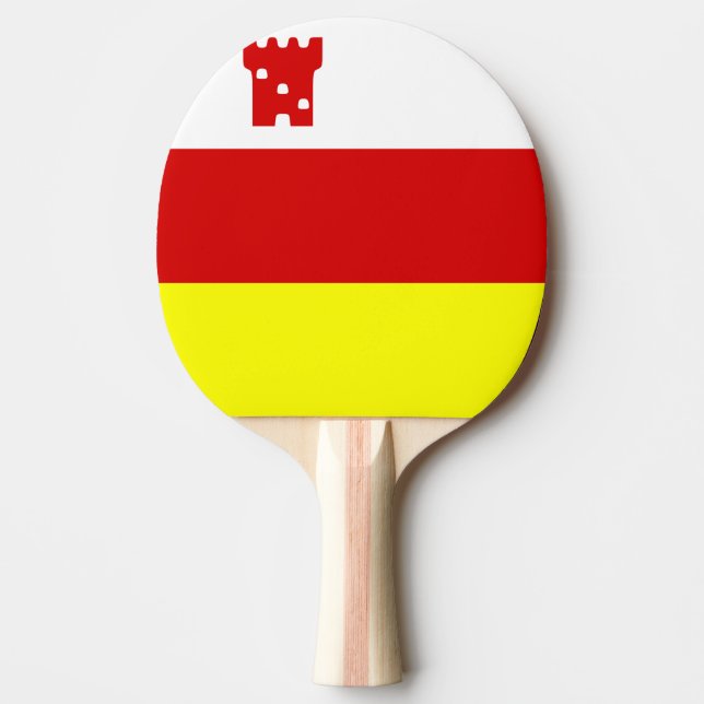 Flag of Santa Barbara, California Ping-Pong Paddle (Front)