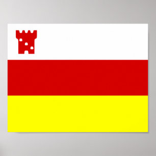 Flag of Santa Barbara, California Poster