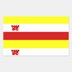 Flag of Santa Barbara, California Rectangular Stic Rectangular Sticker