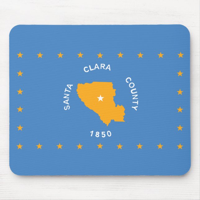 Flag of Santa Clara (US county, California) Mouse Mat (Front)