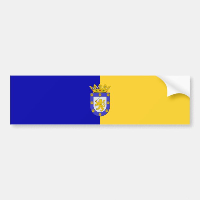 Flag of Santiago (Chile) Bumper Sticker (Front)