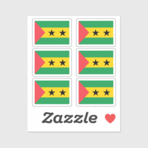 Flag of Sao Tome & Principe Collection pack of 6