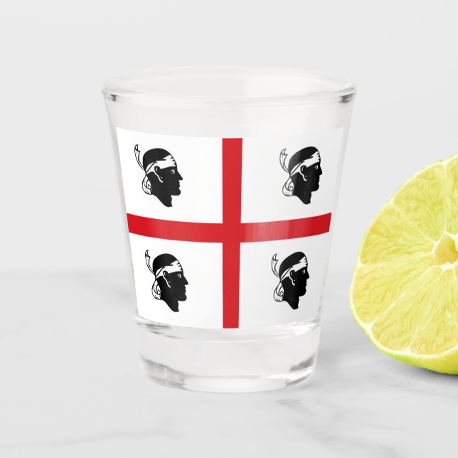 Flag of Sardegna (Italy)   Shot Glass (Front)