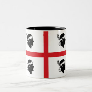 Flag of Sardegna (Sardinia) (Italy)  Two-Tone Coffee Mug