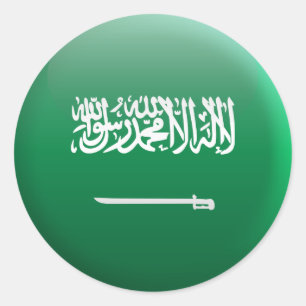 Flag of Saudi Arabia Classic Round Sticker