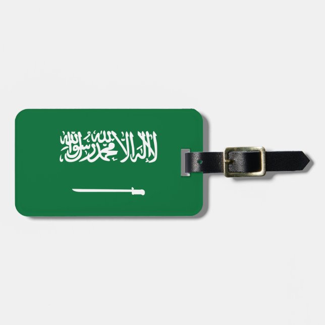 Flag of Saudi Arabia Luggage Tag (Front Horizontal)