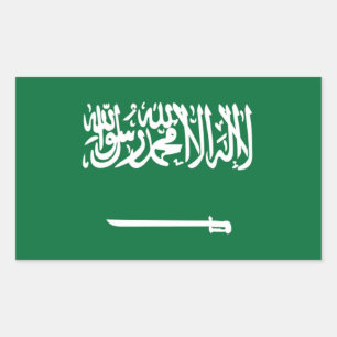 Flag of Saudi Arabia Rectangular Sticker
