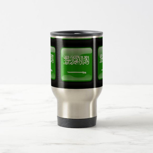 Flag of Saudi Arabia Travel Mug (Center)