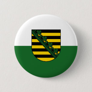 Flag of Saxony 6 Cm Round Badge