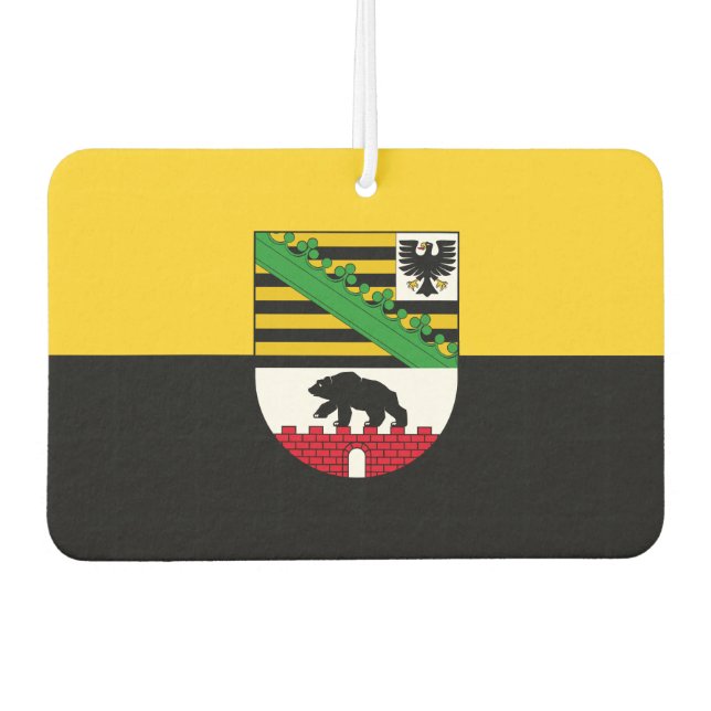 Flag of Saxony-Anhalt Mouse Pad Car Air Freshener (Front)
