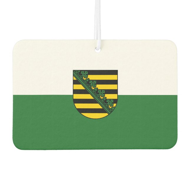Flag of Saxony Car Air Freshener (Front)