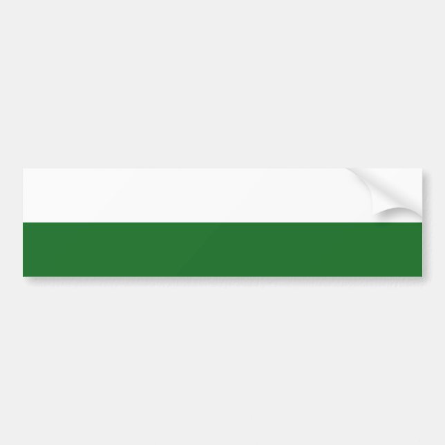 Flag of Saxony (German State) Bumper Sticker (Front)