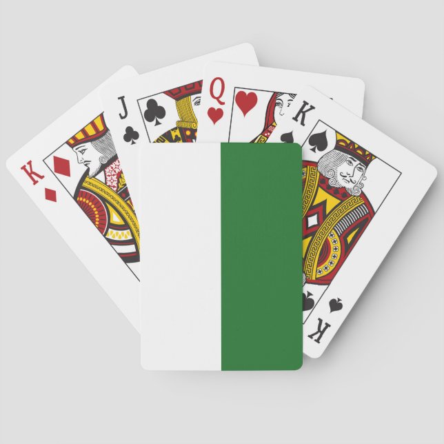 Flag of Saxony (German State) Playing Cards (Back)