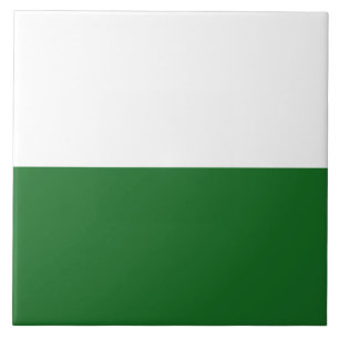 Flag of Saxony (German State) Tile