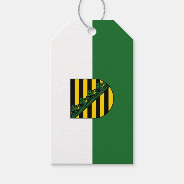 Flag of Saxony Gift Tags (Front)