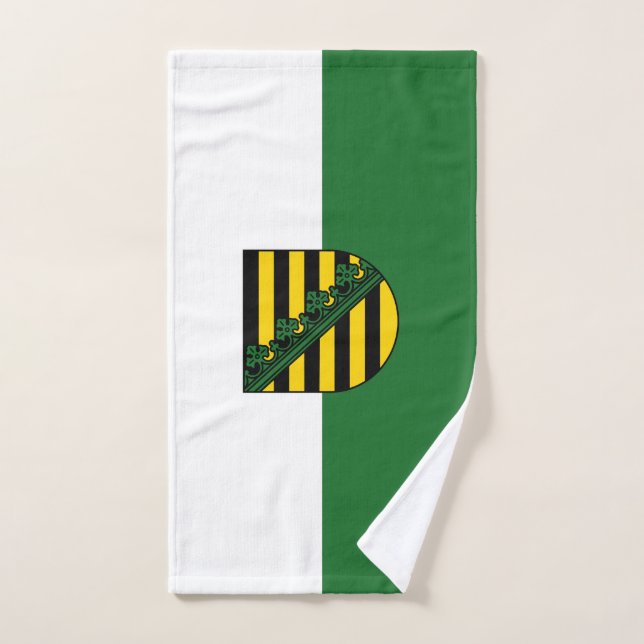 Flag of Saxony Hand Towel (Hand Towel)