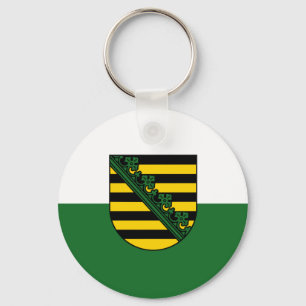 Flag of Saxony Key Ring