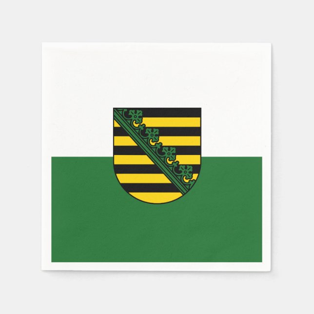 Flag of Saxony Paper Napkins (Front)